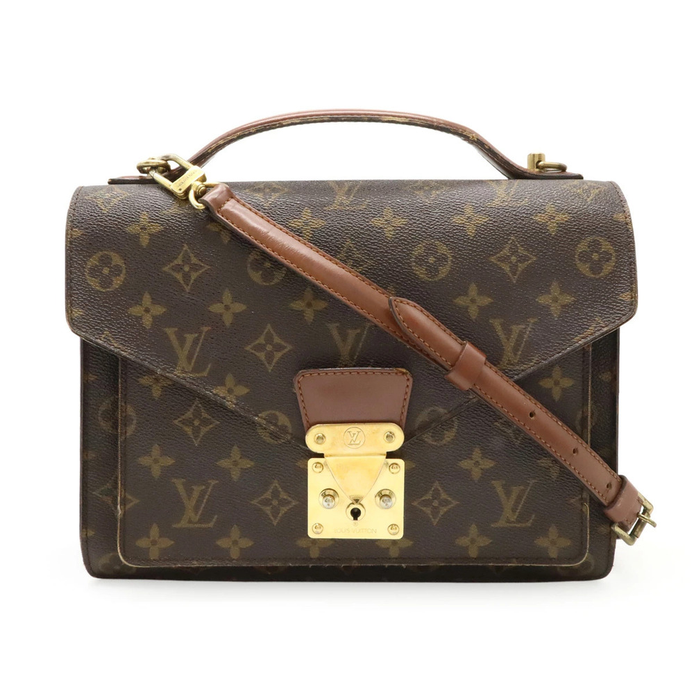 LOUIS VUITTON Monogram Monceau Shoulder Bag Handbag Business Shoulder Key